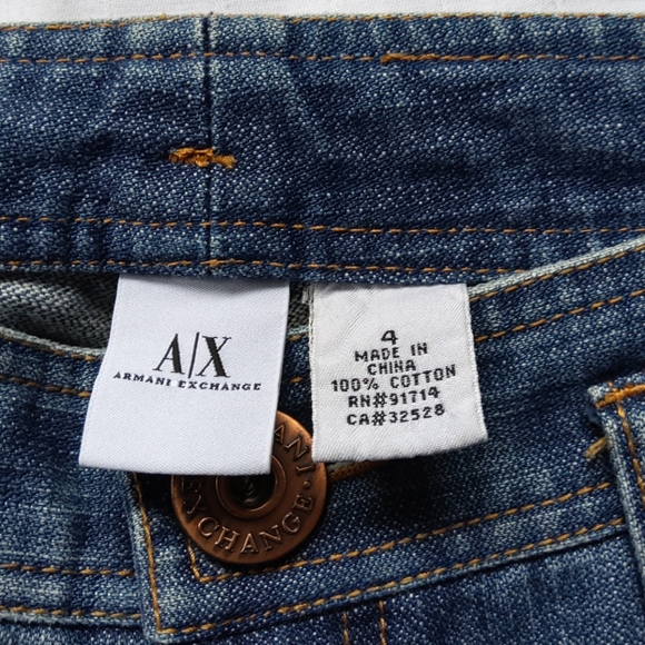 Armani Exchange Medium Wash Bootcut Cotton Jeans- Sz. 4 - Picture 7 of 7